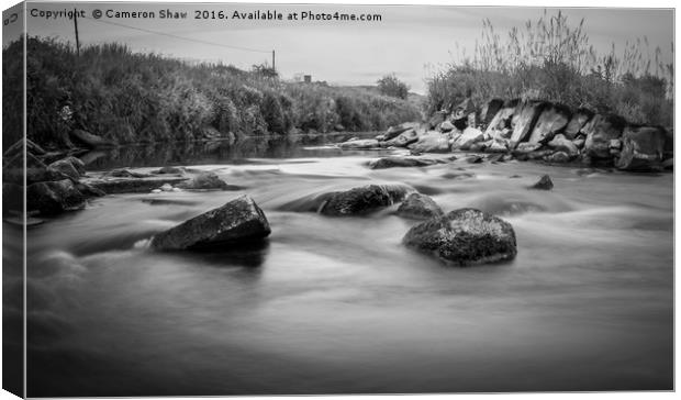 Laigh Milton Mill, River Irvine Canvas Print by Cameron Shaw