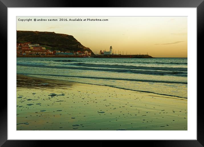 I CAN SEE SHORE Framed Mounted Print by andrew saxton