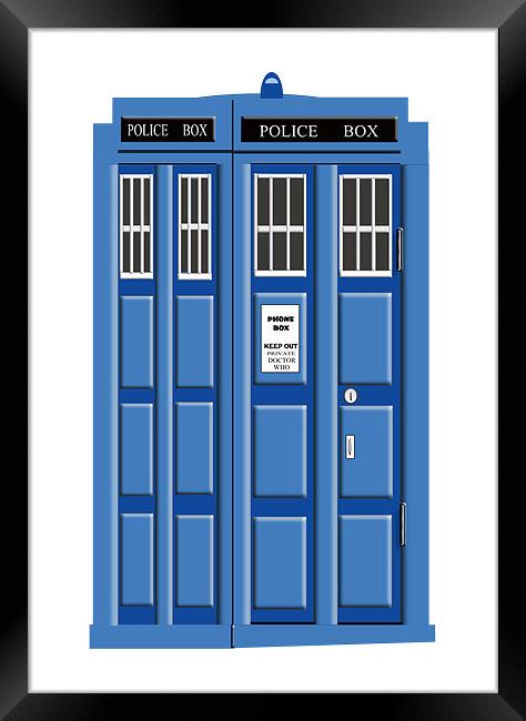 THE TARDIS Framed Print by david hotchkiss