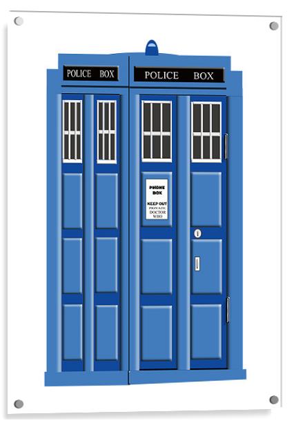 THE TARDIS Acrylic by david hotchkiss