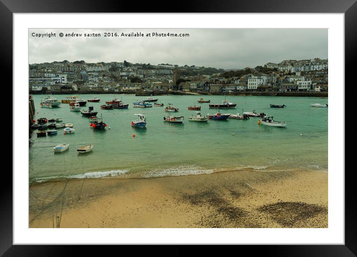 ST IVES Framed Mounted Print by andrew saxton