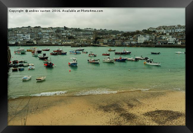 ST IVES Framed Print by andrew saxton