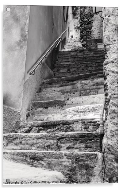 Steps in Vernazza, Italy Acrylic by Ian Collins