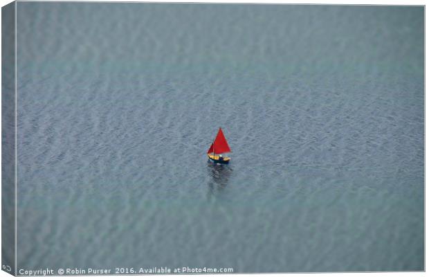 Sailing on Ullswater Canvas Print by Robin Purser