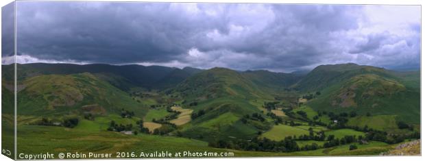 Boredale and Martindale Valley's, Lake District Canvas Print by Robin Purser