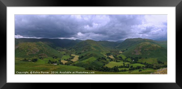 Boredale and Martindale Valley's, Lake District Framed Mounted Print by Robin Purser