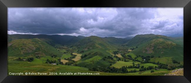 Boredale and Martindale Valley's, Lake District Framed Print by Robin Purser