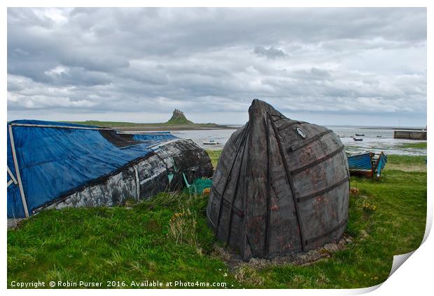 Lindisfarne, Holy Island Print by Robin Purser