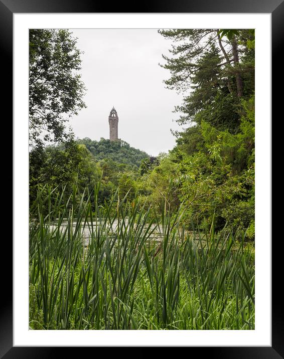 Wallace Monument, Stirling. Framed Mounted Print by Tommy Dickson