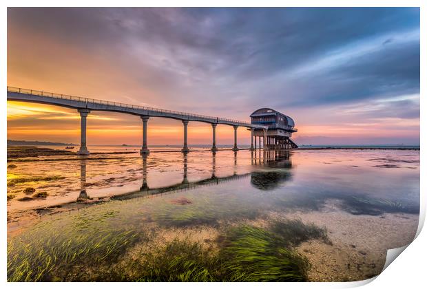 Bembridge Lifeboat Sunset Print by Wight Landscapes