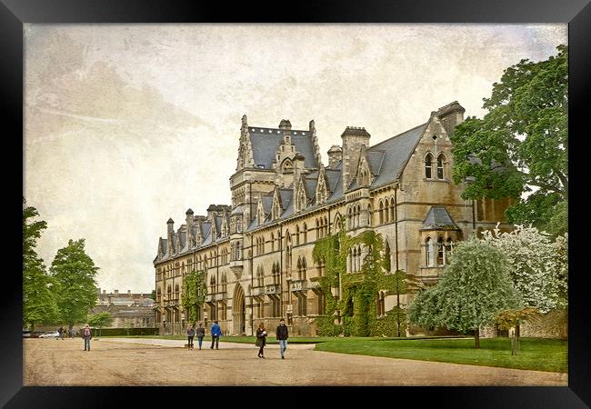 Christ Church College Oxford Framed Print by LIZ Alderdice