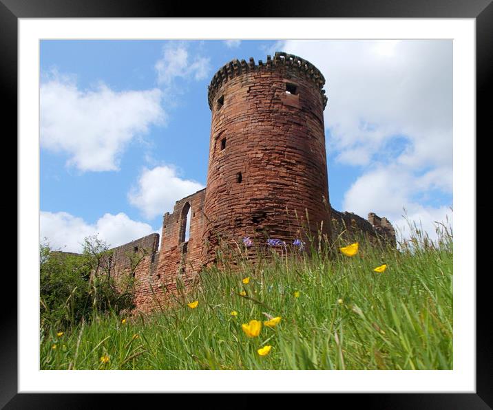 bothwell castle Framed Mounted Print by dale rys (LP)