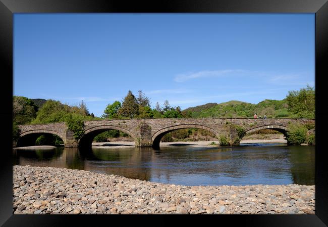 Llanelltyd Bridge near Dolgellau in Snowdonia Framed Print by Harvey Hudson