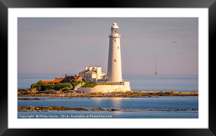 Lighthouse Glow........... Framed Mounted Print by Naylor's Photography