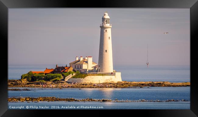 Lighthouse Glow........... Framed Print by Naylor's Photography