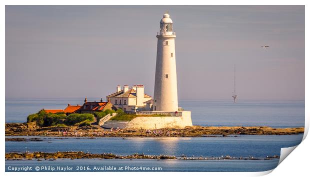 Lighthouse Glow........... Print by Naylor's Photography