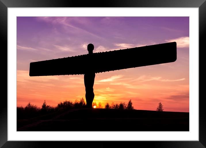 Angel of the North Framed Mounted Print by Northeast Images