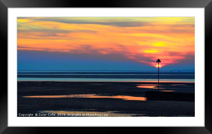 Chalkwell Tides Framed Mounted Print by Zuzer Cofie
