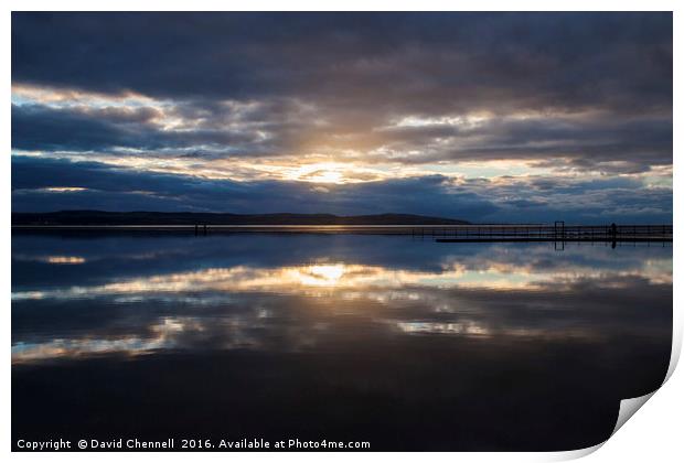 West Kirby Marine Lake   Print by David Chennell