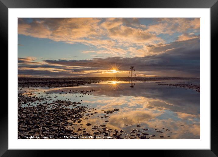 A Sunset With Tommy Legs Framed Mounted Print by Fiona Smith