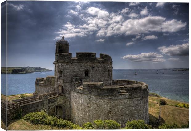 St Mawes Castle Cornwall Canvas Print by Mike Gorton