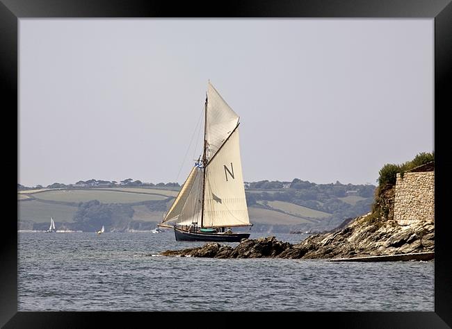 Sailing into St Mawes Framed Print by Mike Gorton