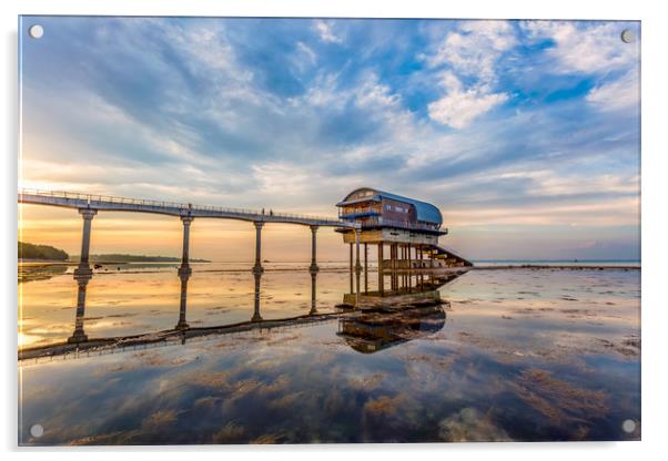 Evening At Bembridge Lifeboat Station Acrylic by Wight Landscapes