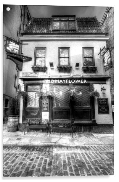 The Mayflower Pub London Acrylic by David Pyatt