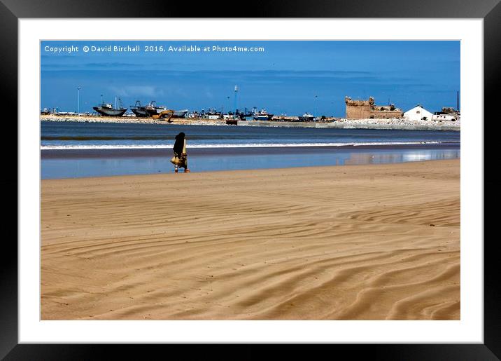 Sand Ripples in Essaouira Framed Mounted Print by David Birchall