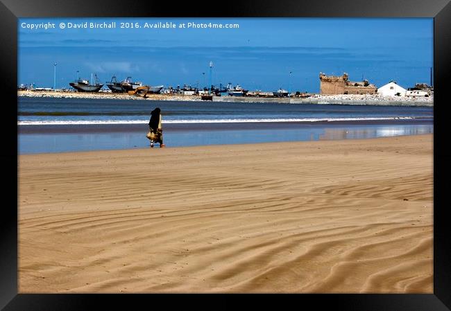 Sand Ripples in Essaouira Framed Print by David Birchall
