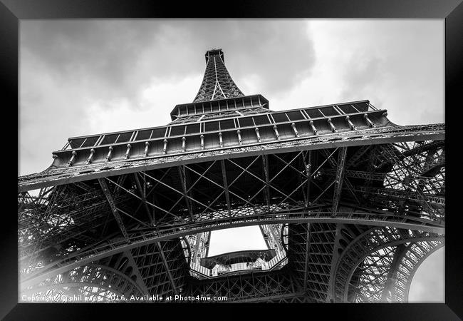 Eiffel Towers 3 Framed Print by phil pace