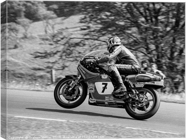Barry Sheene Canvas Print by Graham Moore