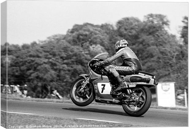 Barry Sheene Canvas Print by Graham Moore