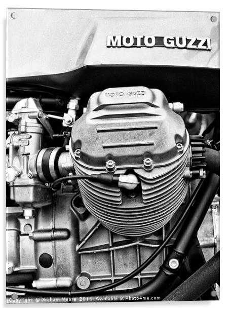 Moto Guzzi Le Mans Acrylic by Graham Moore