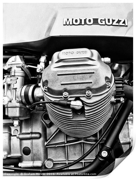 Moto Guzzi Le Mans Print by Graham Moore