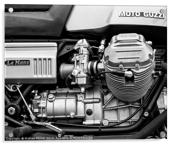 Moto Guzzi Le Mans Acrylic by Graham Moore