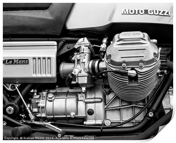 Moto Guzzi Le Mans Print by Graham Moore