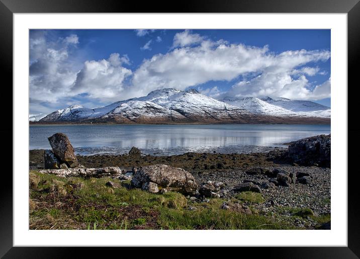 Loch na Keal and Ben More on Mull Framed Mounted Print by Jacqi Elmslie