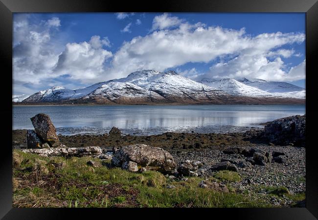 Loch na Keal and Ben More on Mull Framed Print by Jacqi Elmslie