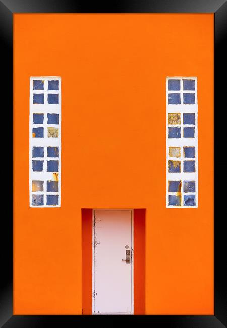 Orange Wall Framed Print by Svetlana Sewell