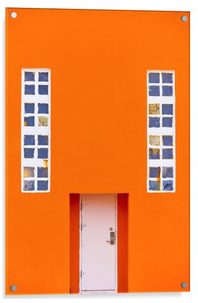 Orange Wall Acrylic by Svetlana Sewell