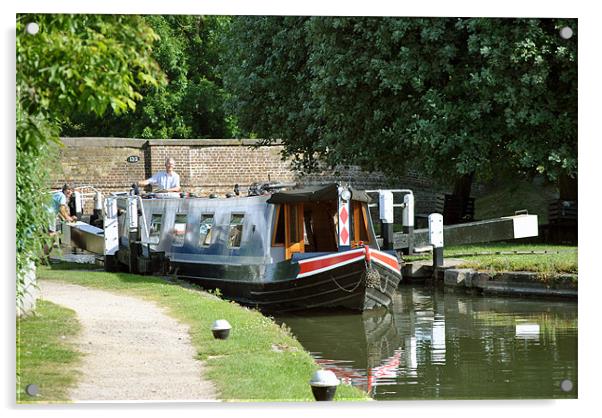 Exiting The Lock Acrylic by graham young