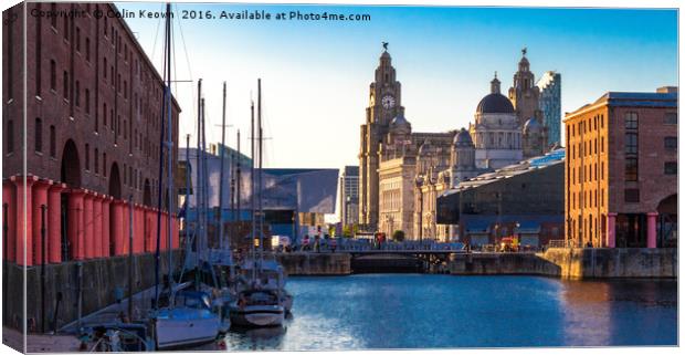 Three Graces from the Albert Dock Canvas Print by Colin Keown