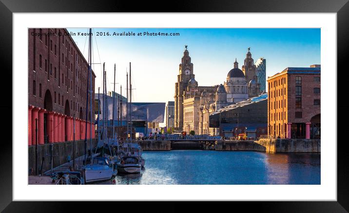 Three Graces from the Albert Dock Framed Mounted Print by Colin Keown
