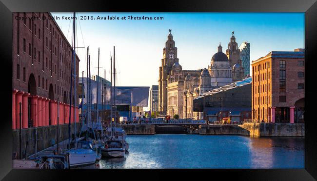 Three Graces from the Albert Dock Framed Print by Colin Keown