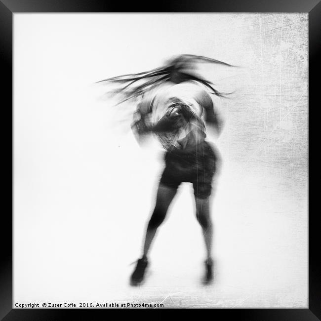 Dance Crazy Framed Print by Zuzer Cofie