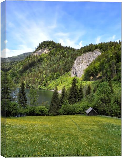 Around The Schwarzensee Canvas Print by Rick Penrose