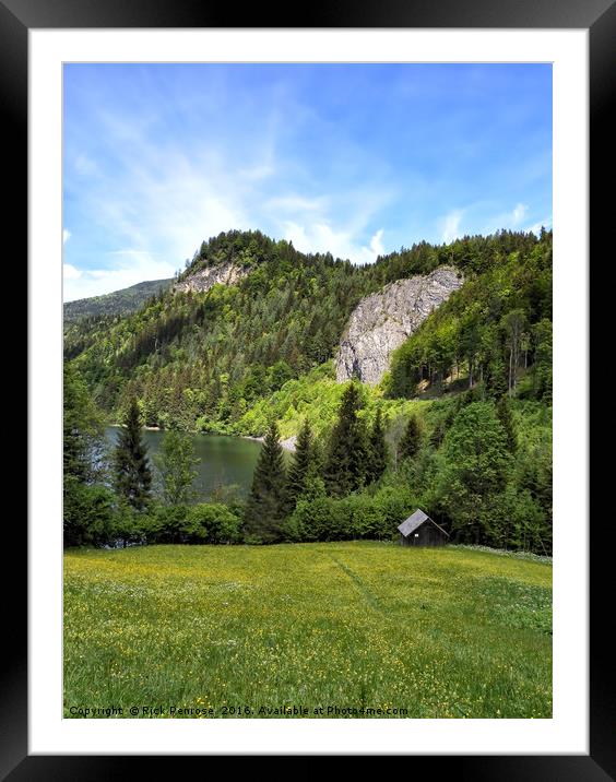 Around The Schwarzensee Framed Mounted Print by Rick Penrose