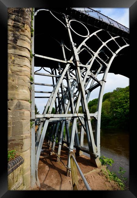 Abraham Darby's Iron bridge Framed Print by Frank Irwin