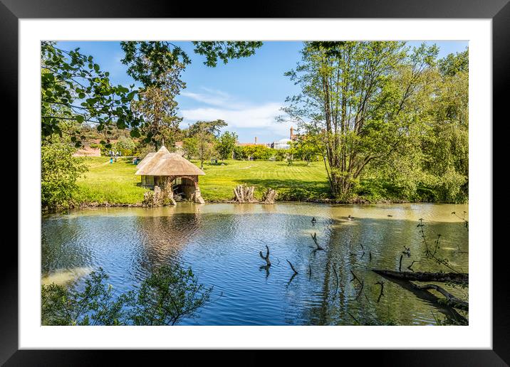 The Thatched Boathouse Framed Mounted Print by Wight Landscapes
